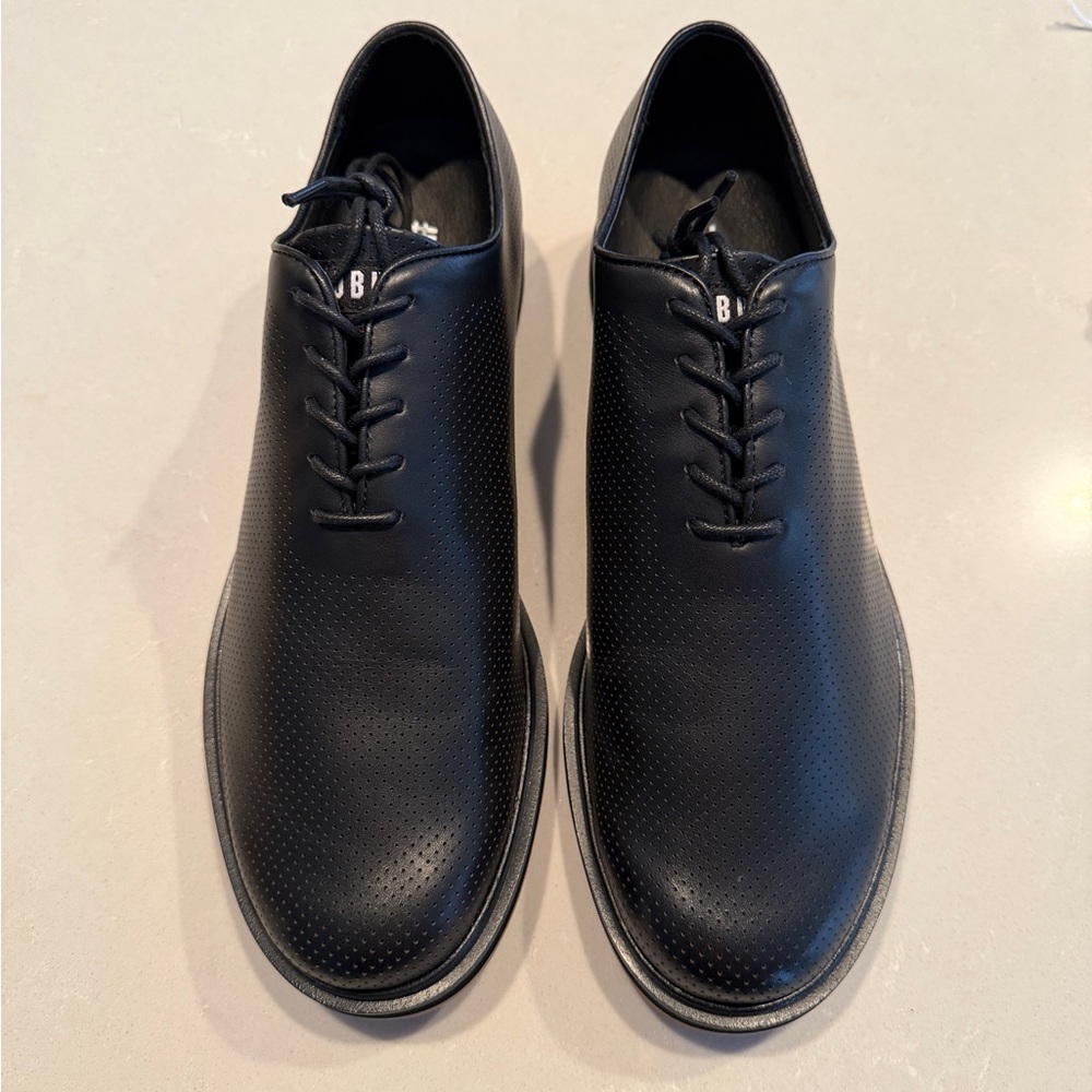 NOBULL Dress Shoes Black Perforated Men's Oxfords